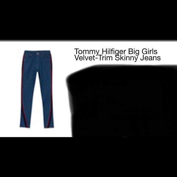 Tommy Jeans with Velvet Trim for Girls - Picture 4 of 4